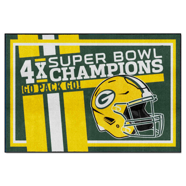 NFL - Green Bay Packers Dynasty 5x8 Rug