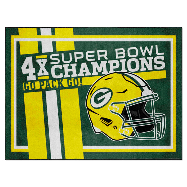 NFL - Green Bay Packers Dynasty 8x10 Rug