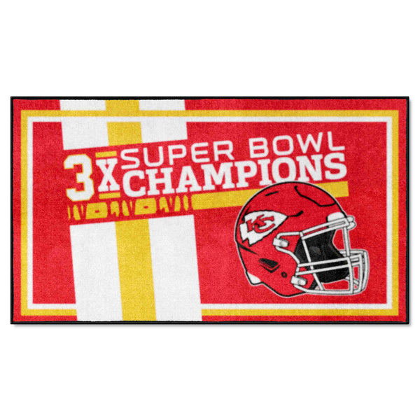 NFL - Kansas City Chiefs Dynasty 3x5 Rug