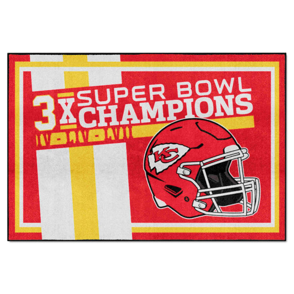 NFL - Kansas City Chiefs Dynasty 5x8 Rug