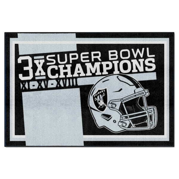 NFL - Las Vegas Raiders Dynasty 5x8 Rug