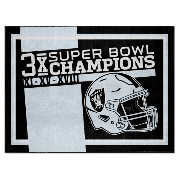 NFL - Las Vegas Raiders Dynasty 8x10 Rug