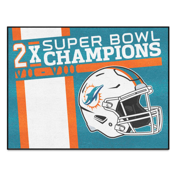 NFL - Miami Dolphins Dynasty All-Star Mat