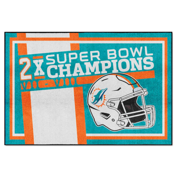 NFL - Miami Dolphins Dynasty 5x8 Rug