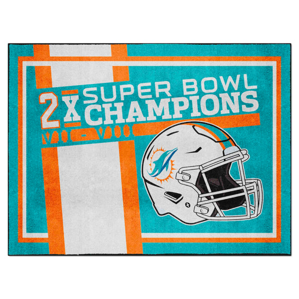 NFL - Miami Dolphins Dynasty 8x10 Rug