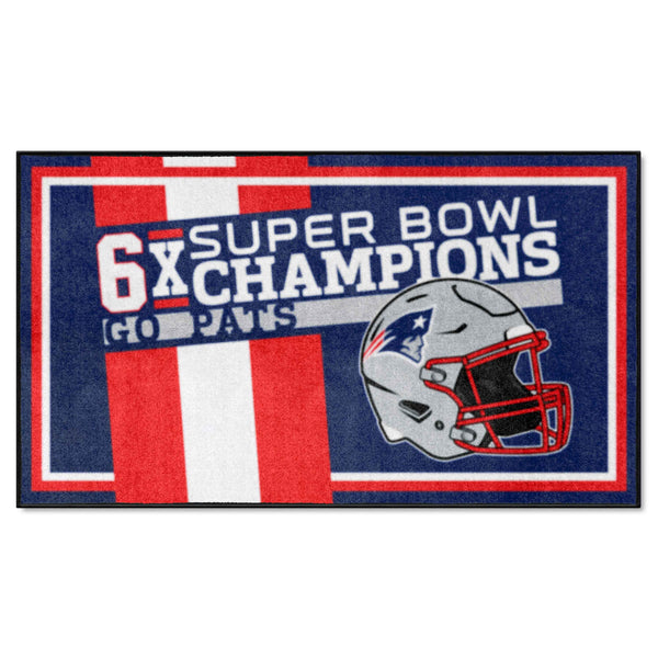 NFL - New England Patriots Dynasty 3x5 Rug
