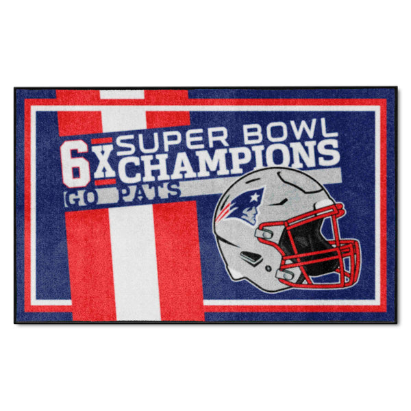 NFL - New England Patriots Dynasty 4x6 Rug