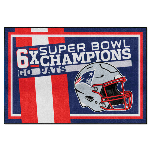 NFL - New England Patriots Dynasty 5x8 Rug