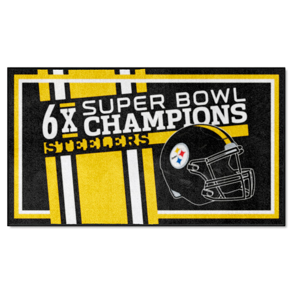 NFL - Pittsburgh Steelers Dynasty 3x5 Rug