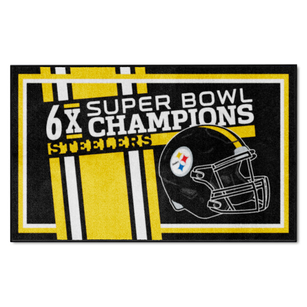 NFL - Pittsburgh Steelers Dynasty 4x6 Rug