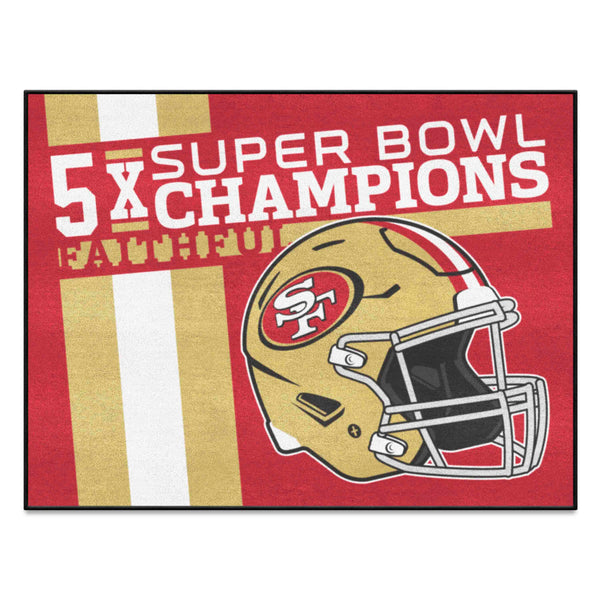 NFL - San Francisco 49ers Dynasty All-Star Mat