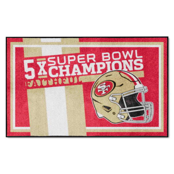 NFL - San Francisco 49ers Dynasty 4x6 Rug