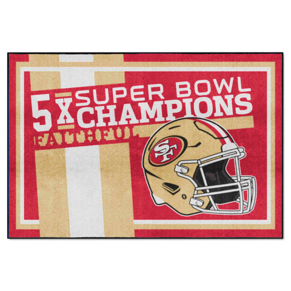 NFL - San Francisco 49ers Dynasty 5x8 Rug