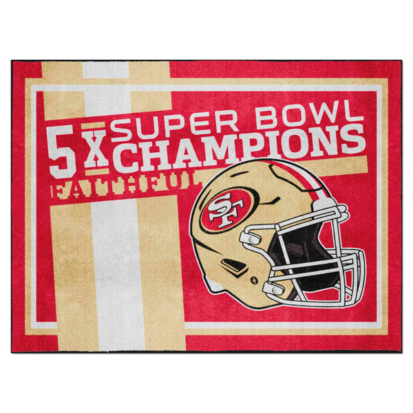 NFL - San Francisco 49ers Dynasty 8x10 Rug