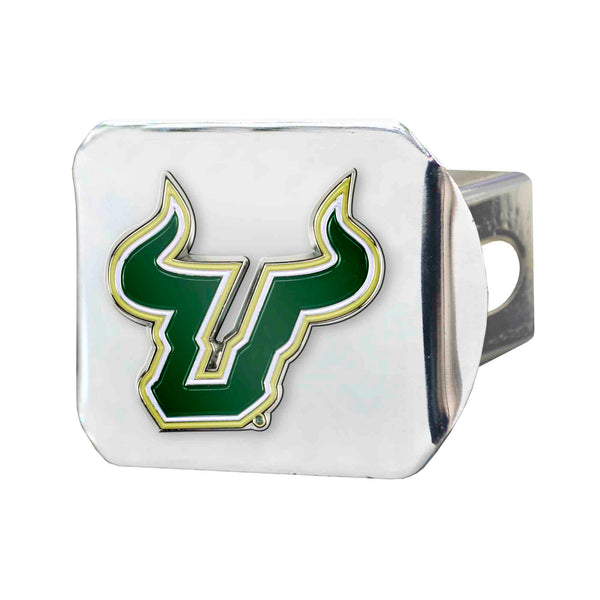 University of South Florida Color Hitch Cover - Chrome