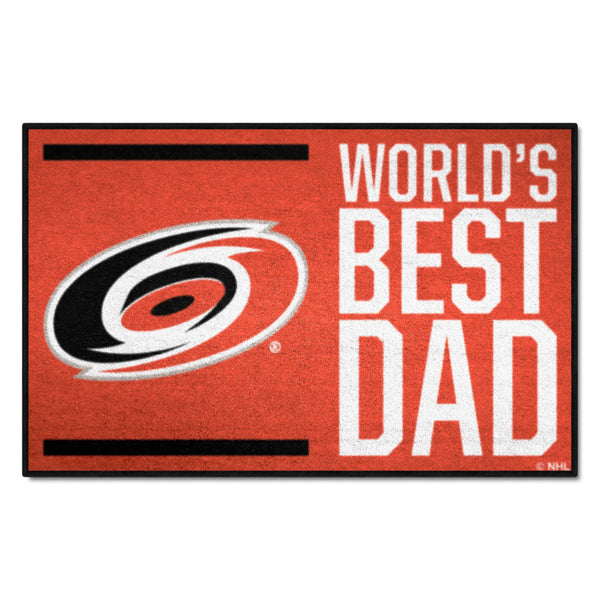 NHL - Carolina Hurricanes Starter Mat - World's Best Dad