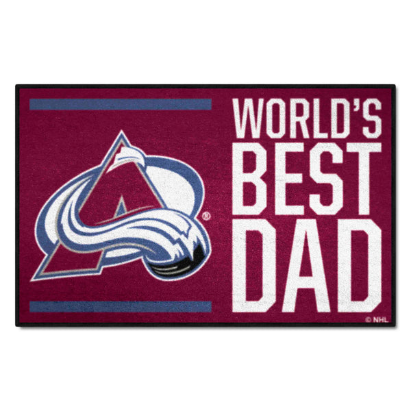 NHL - Colorado Avalanche Starter Mat - World's Best Dad