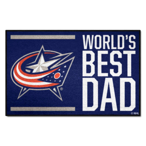 NHL - Columbus Blue Jackets Starter Mat - World's Best Dad