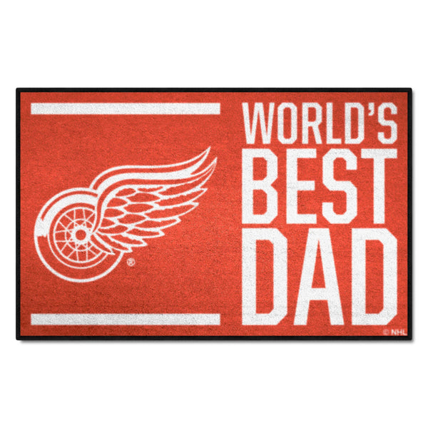 NHL - Detroit Red Wings Starter Mat - World's Best Dad