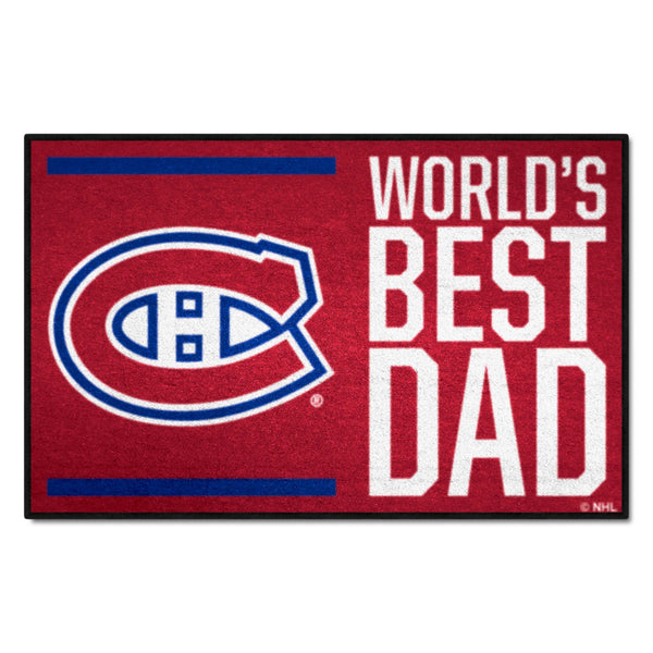 NHL - Montreal Canadiens Starter Mat - World's Best Dad