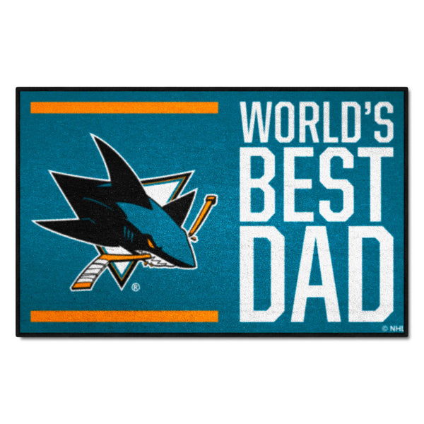 NHL - San Jose Sharks Starter Mat - World's Best Dad