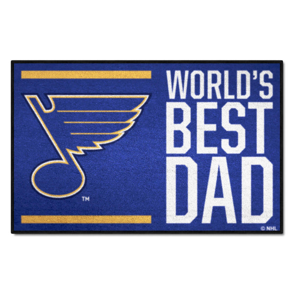 NHL - St. Louis Blues Starter Mat - World's Best Dad