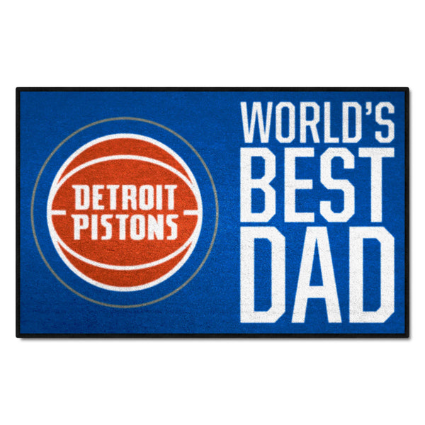 NBA - Detroit Pistons Starter Mat - World's Best Dad
