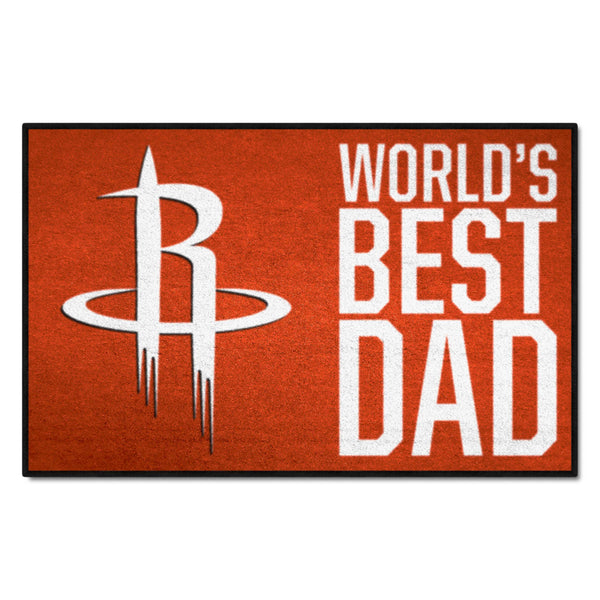NBA - Houston Rockets Starter Mat - World's Best Dad