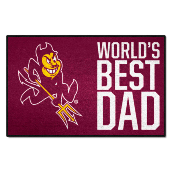 Arizona State University Starter Mat - World's Best Dad