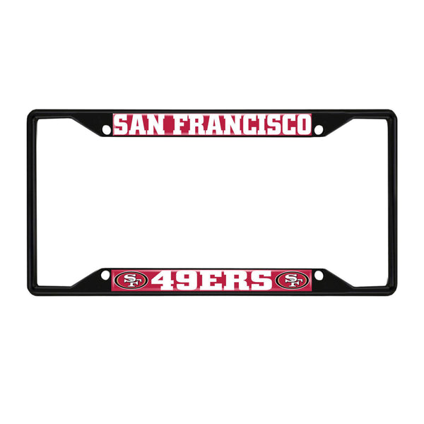 '-License Plate Frame - Black-True Sports Fan