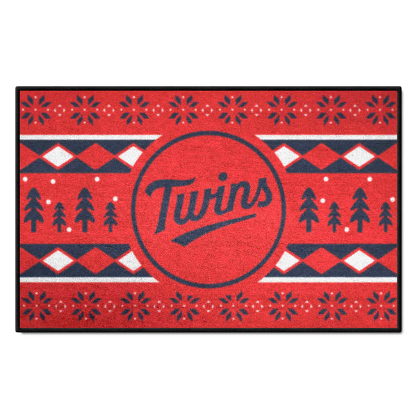 MLB - Minnesota Twins Starter Mat - Holiday Sweater