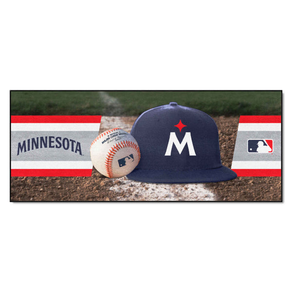 MLB - Minnesota Twins Baseball Runner with M Logo & Name