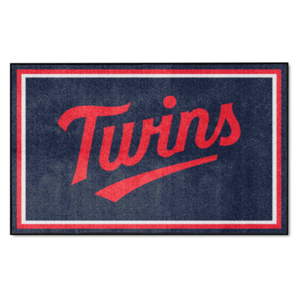 MLB - Minnesota Twins 4x6 Rug with Twins Logo