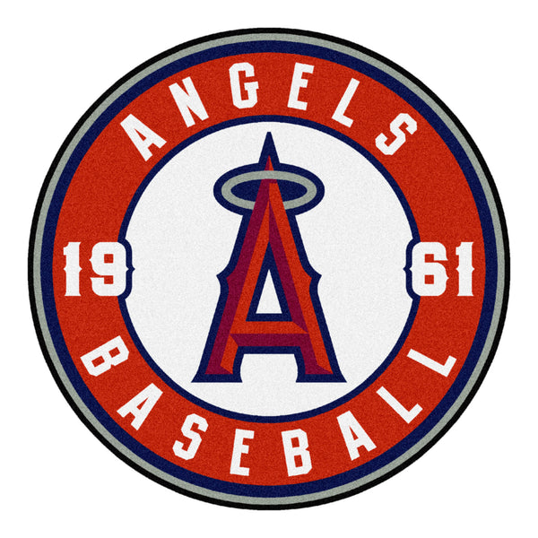 MLB - Los Angeles Angels Roundel Mat with A Logo & Name