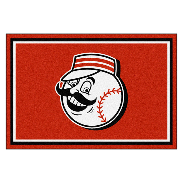 MLB - Cincinnati Reds 5x8 Rug with Symbol Logo