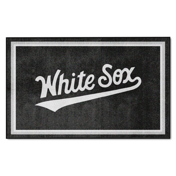 MLB - Chicago White Sox 4x6 Rug with Name Logo