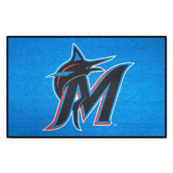 MLB - Miami Marlins Starter Mat with M Logo