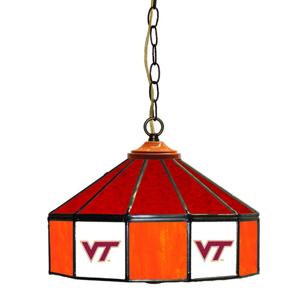 Virginia Tech Hokies 14 inch Stained Glass Pub Light