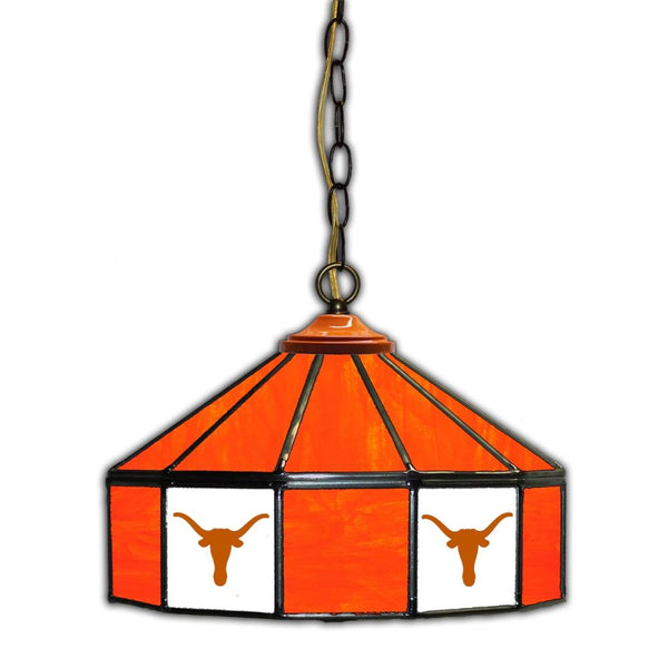 Texas Longhorns 14 inch Glass Pub Lamp