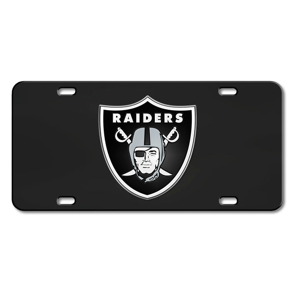 NFL - Las Vegas Raiders Black Diecast License Plate