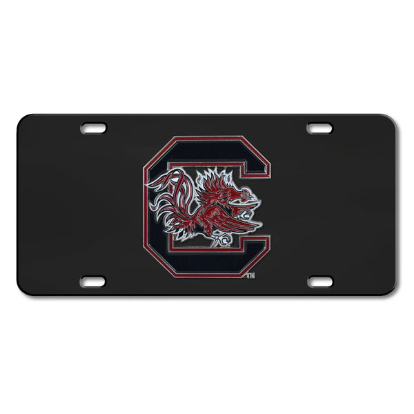 University of South Carolina Black Diecast License Plate