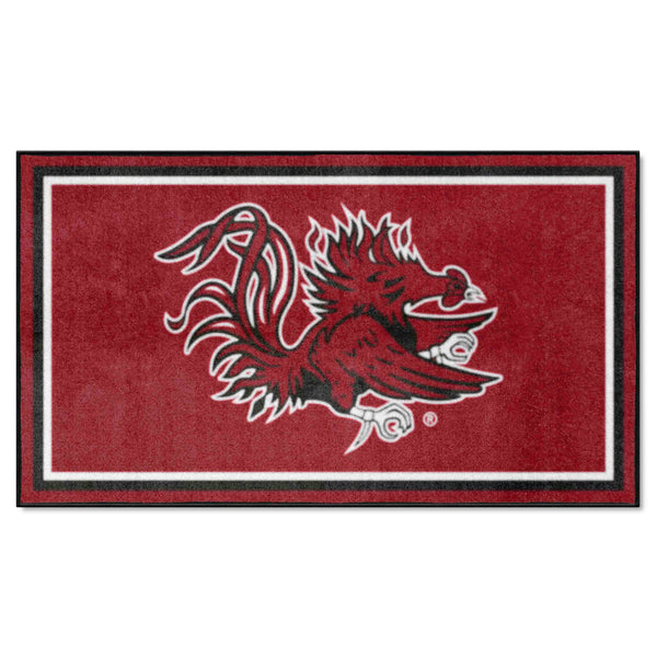 University of South Carolina 3x5 Rug with Gamecocks Logo