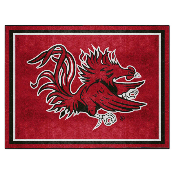 University of South Carolina 8x10 Rug with Gamecocks Logo