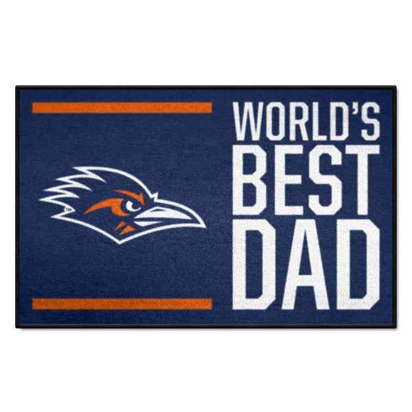 University of Texas at San Antonio Starter Mat - World's Best Dad
