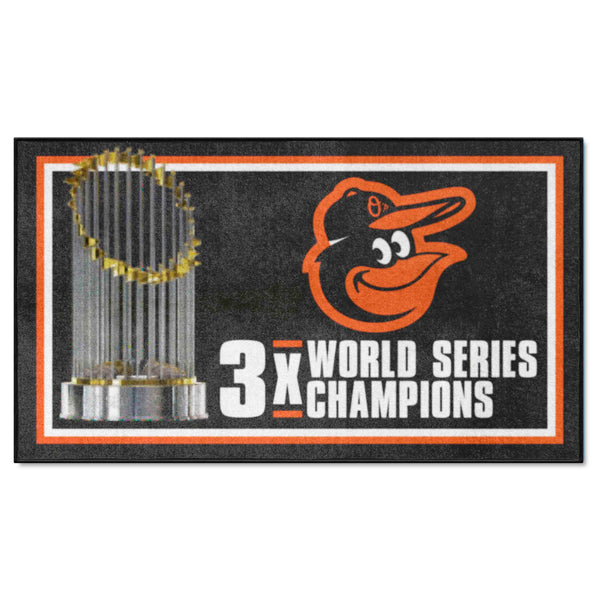 MLB - Baltimore Orioles Dynasty 3x5 Rug