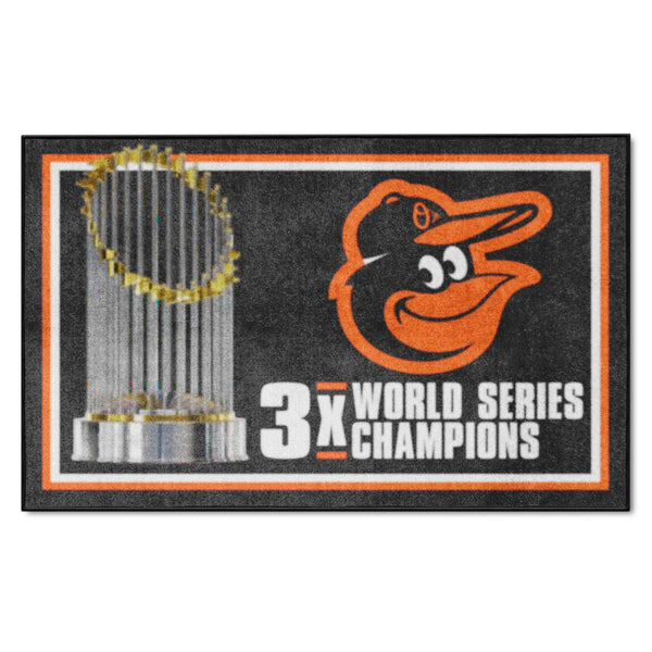 MLB - Baltimore Orioles Dynasty 4x6 Rug