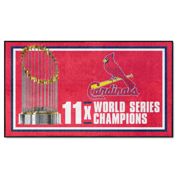 MLB - St. Louis Cardinals Dynasty 3x5 Rug