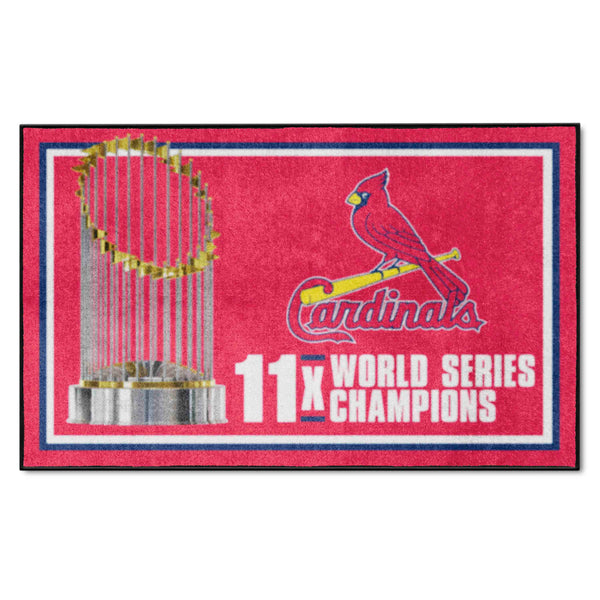 MLB - St. Louis Cardinals Dynasty 4x6 Rug
