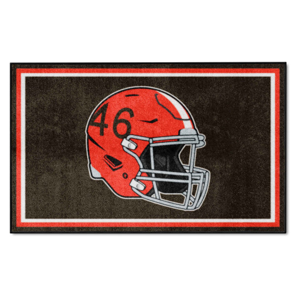 NFLV - Cleveland Browns 4x6 Rug - Retro