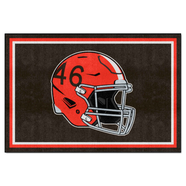 NFLV - Cleveland Browns 5x8 Rug  - Retro